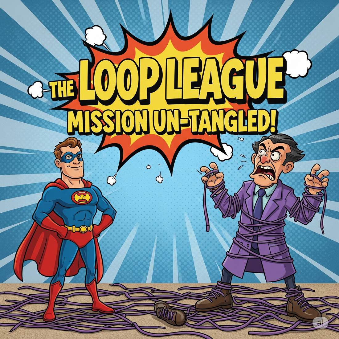 Can You Defeat Professor Floppy? A Shoe-Tying Superhero Game!